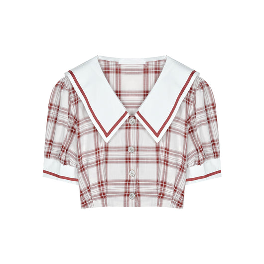 Conjunto Falda Plisada y Blusa a Cuadros - Image 11