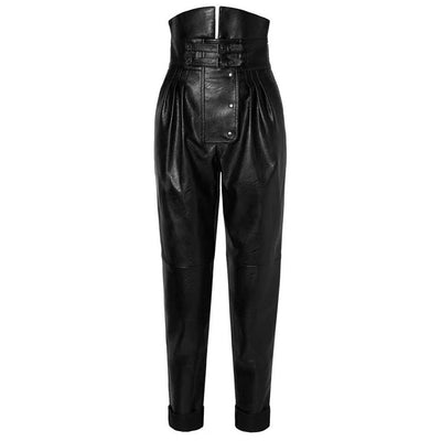 Pantalones de Cuero Ajustados - Image 4