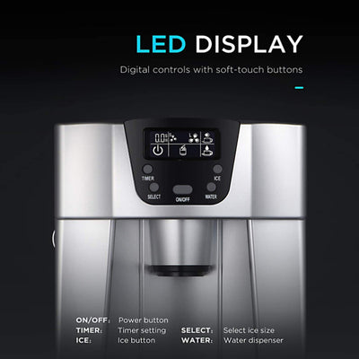 Máquina de Hielo Automática de Escritorio con Dispensador de Agua - Image 4
