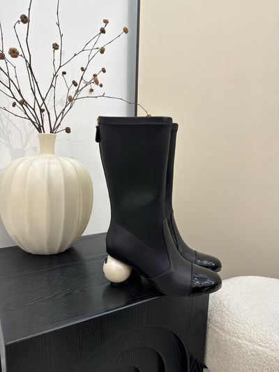 Botas Clásicas de Tacón Grueso para Otoño e Invierno - Image 6