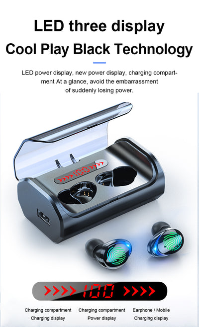 Auriculares Bluetooth 5.0 con Control Táctil y Conexión Inalámbrica - Image 12