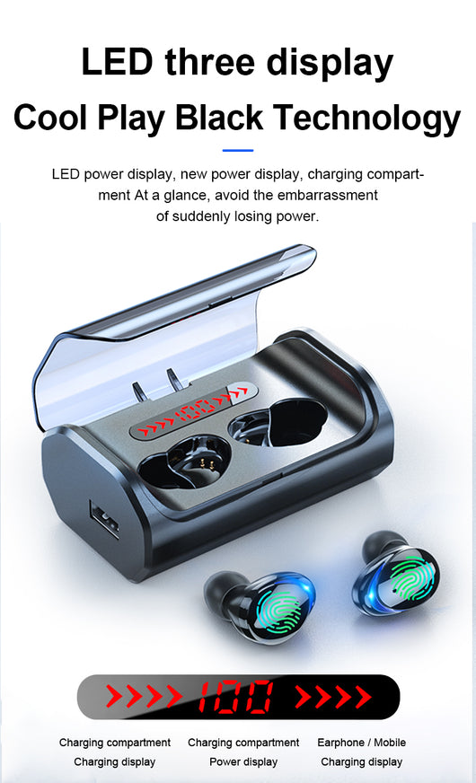 Auriculares Bluetooth 5.0 con Control Táctil y Conexión Inalámbrica - Image 12
