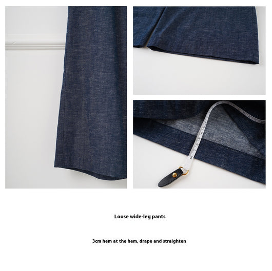 Pantalones Vaqueros Anchos con Cintura Elástica y Cordón Ajustable - Image 27