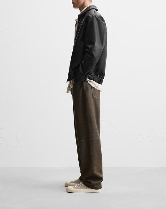 Chaqueta Biker de Cuero Sintético para Hombre - Image 8