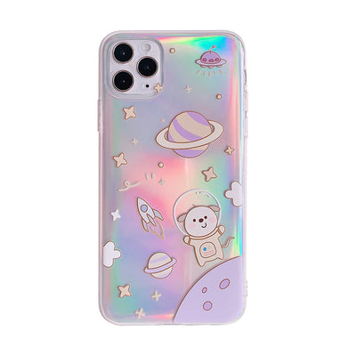 Funda para iPhone con Diseño Láser Perro Espacial - Image 4