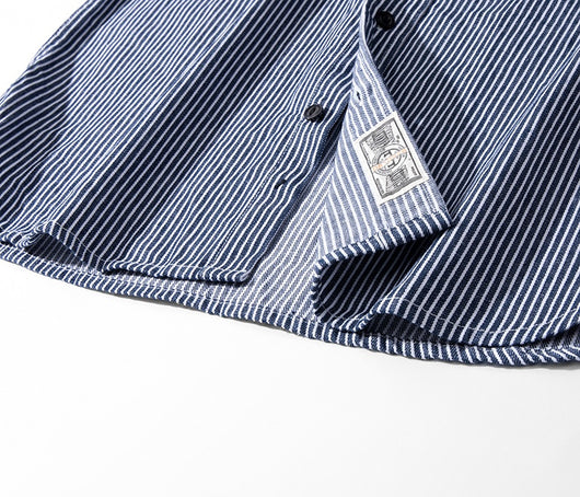 Camisa Retro de Rayas Verticales Manga Larga para Hombre - Image 21