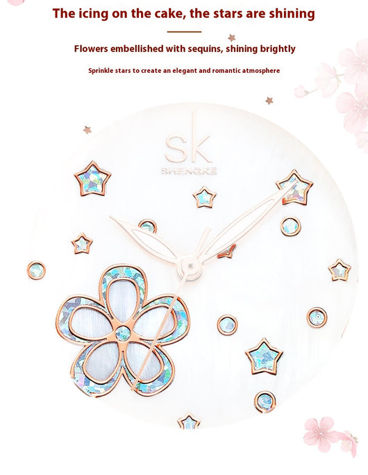 Reloj de Cuarzo para Mujer con Correa de Acero y Diamantes - Image 11