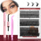 Kit Completo de Pestañas Postizas DIY - Extensiones Profesionales Transfronterizas