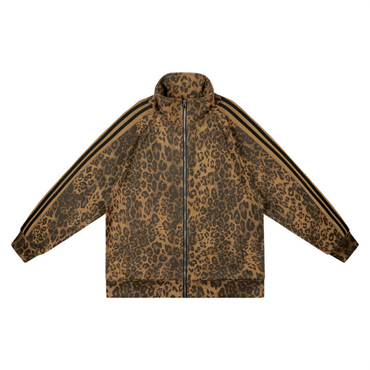 Chaqueta Retro Leopardo con Cuello Alzado y Cierre - Image 18