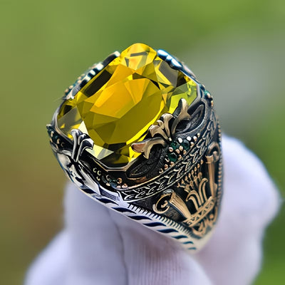 Anillo de Jade para Hombre Lujo Vintage Exclusivo - Image 6