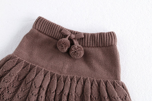 Falda Pantalón Plisada Retro Hueca para Niñas - Image 30