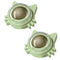 Green 2 Pieces Cat Face Mint Ball