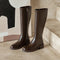 Botas Elásticas de Tacón Medio para Invierno - Estilo Influencer