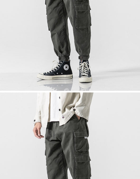 Pantalones Militares Tapered de Algodón Japonés para Hombre - Image 13