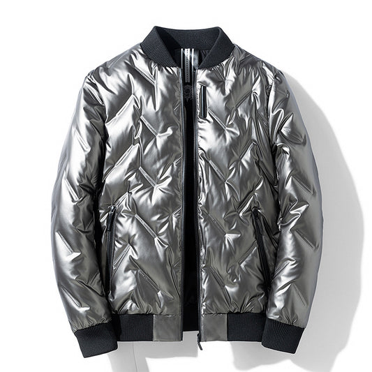 Chaqueta Acolchada de Plumón para Hombre | Estilo Moderno