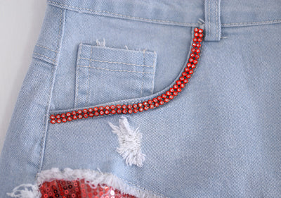 Jeans Delavados con Cristales Brillantes - Image 27