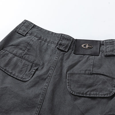 Pantalones Holgados Rectos de Cintura Alta con Pliegues y Detalles Gastados - Image 4