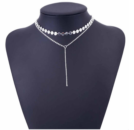 Collar Gargantilla Multicapa con Cristales y Medallas - Image 11