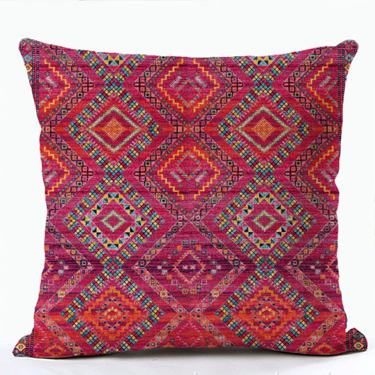 Funda de Almohada Bohemia con Estampado Étnico - Image 40
