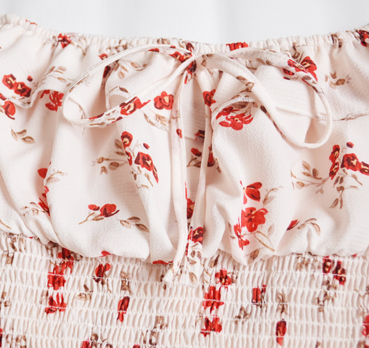 Blusa Tubo Plisada de Cuello Único con Estampado para Primavera y Verano - Image 11