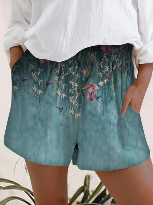 Shorts Elásticos de Cintura Alta Estampados para Mujer - Image 2