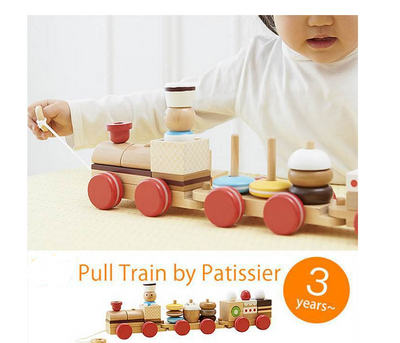 Bloques Apilables con Snacks y Tres Trenes Extraíbles