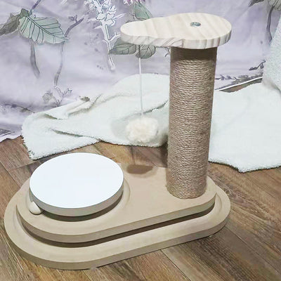 Juguete Giratorio para Gatos de Madera Maciza - Palo Interactivo Resistente y Divertido - Image 37