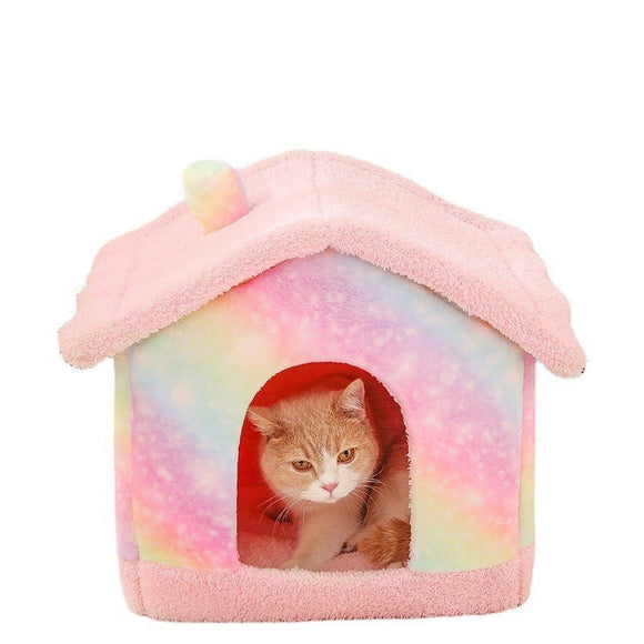 Casa para Perro Suave Desmontable y Lavable - Fácil de Armar