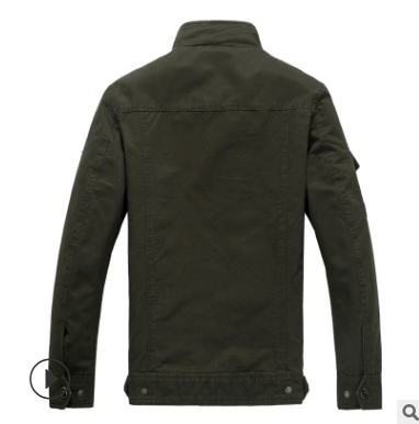 Chaqueta Militar Táctica de Algodón para Hombre - Talla Grande Estilo Casual Europeo