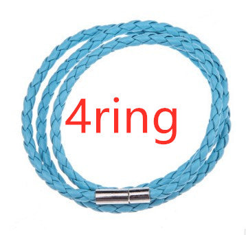 Pulsera de Cuero Trenzado Personalizada para Hombre con Nombre y Acero Inoxidable - Image 24