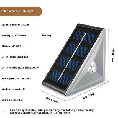 Lámpara Solar para Escaleras Exterior Resistente al Agua - Image 7