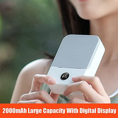 Ventilador Portátil de Cuello USB - Refrigeración Personal Mini con Carga Rápida