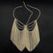 Women's Ethnic Style Su Shui Diamonds Hair Chain Mask Gold B
