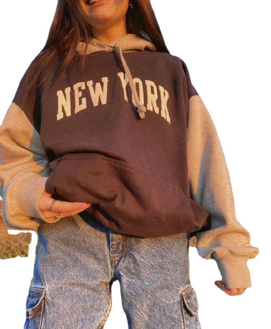 Sudadera con Capucha y Bordado de Letras - Estilo Casual Moderno - Image 10