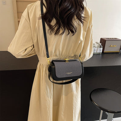 Bolso Mensajero Minimalista de Cuero para Mujer - Image 3
