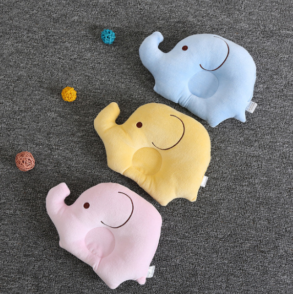 Almohada de Bebé Elefante Suave - Cojín Ergonómico para Recién Nacidos 0-12 Meses