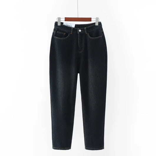Pantalones Vaqueros Rectos Delgados para Mujer - Estilo Clásico Vintage - Image 11