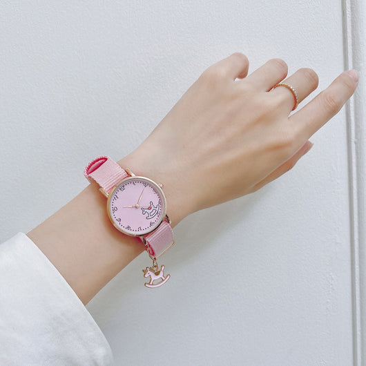 Reloj Colgante para Chicas con Diseño de Corazón y Estilo Macaron - Image 3