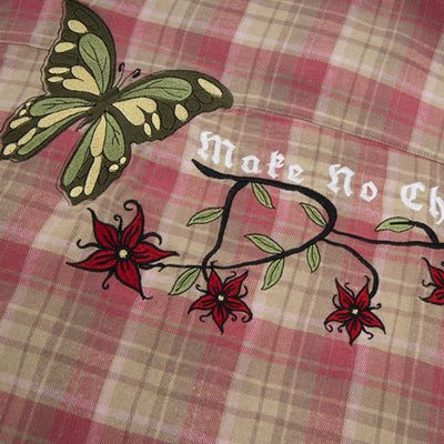 Camisa Cuadros Americana Retro para Hombre - Primavera y Otoño - Image 4