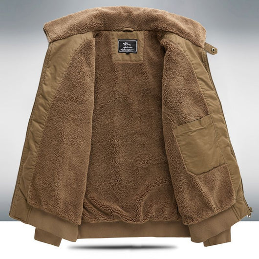 Abrigo Oversize Forrado en Polar para Hombre Talla Grande - Image 3