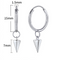 925 Plateado Pequeño earrings sterling Plateado earrings Triangular Pequeño earrings