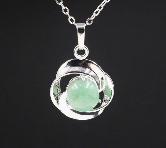 Collar Colgante de Flor en Cristal Natural - Image 2