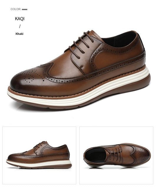 Zapatos de Cuero Ejecutivos para Hombre con Suela Gruesa Ultra Confortable - Image 7
