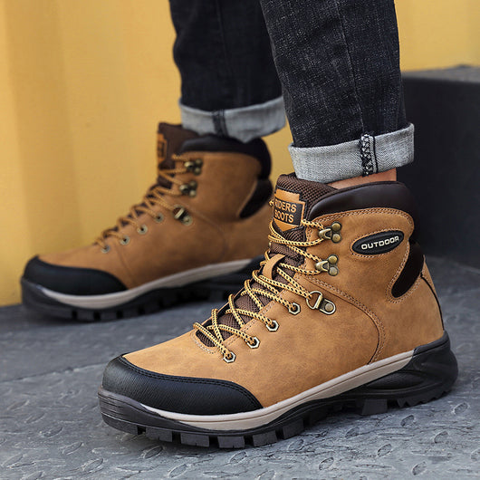 Botas Altas de Invierno para Hombre con Forro de Terciopelo Plus - Talla Grande - Image 10