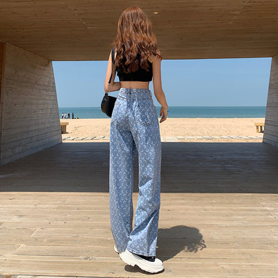 Pantalones Rectos Estampados Oversize con Largo Dragging - Image 3