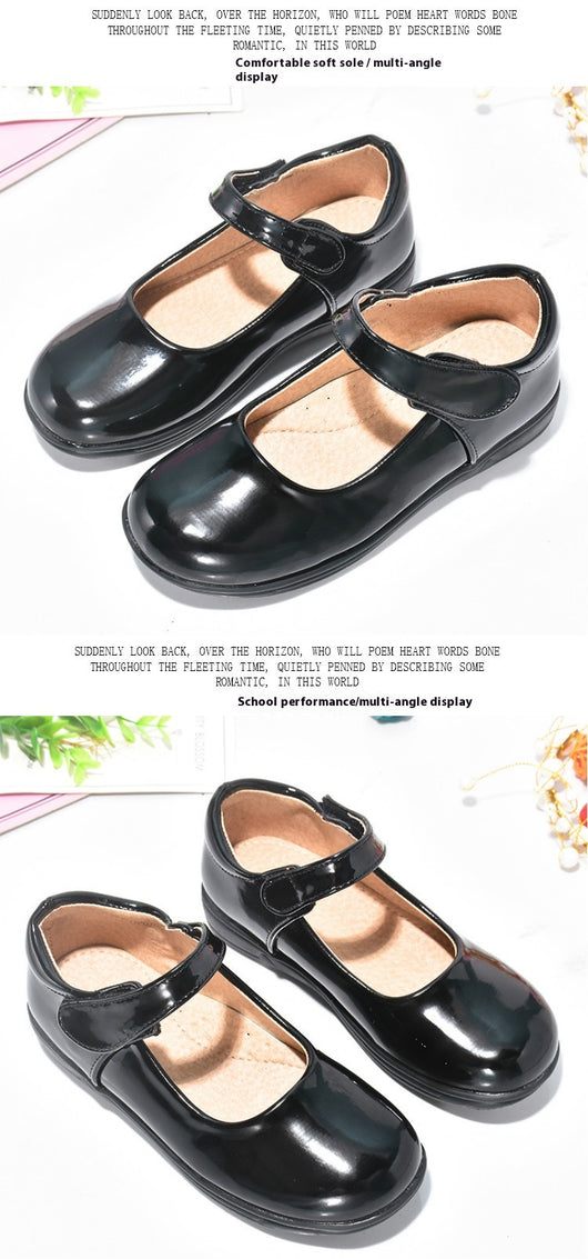 Zapatos de Danza Princesa en Cuero para Niñas - Primavera y Otoño - Image 9