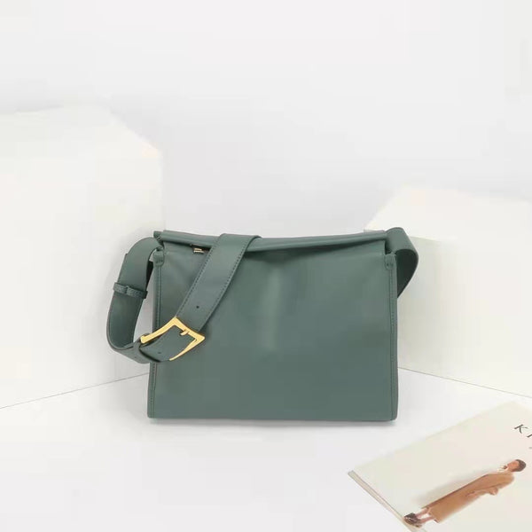 Bolso Cuadrado de Cuero Genuino para Mujer - Diseño Minimalista con Bandolera