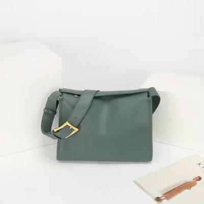 Bolso Cuadrado de Cuero Genuino para Mujer - Diseño Minimalista con Bandolera - Image 2