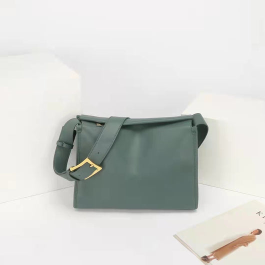 Bolso Cuadrado de Cuero Genuino para Mujer - Diseño Minimalista con Bandolera - Image 2