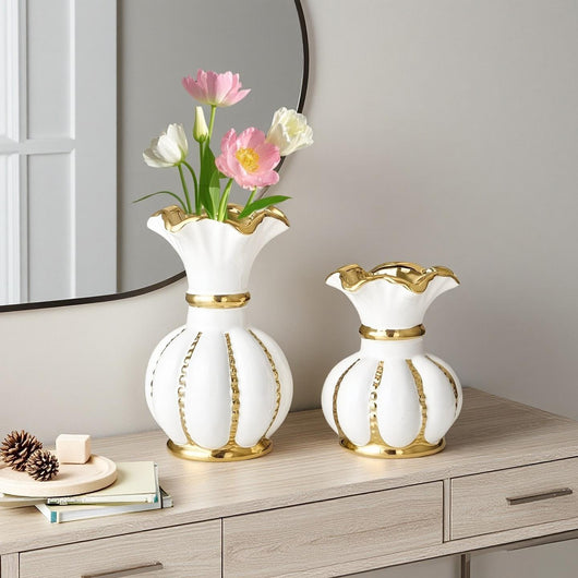 Florero de Cerámica Nórdico Moderno - Decoración Elegante para Sala y Comedor - Image 5